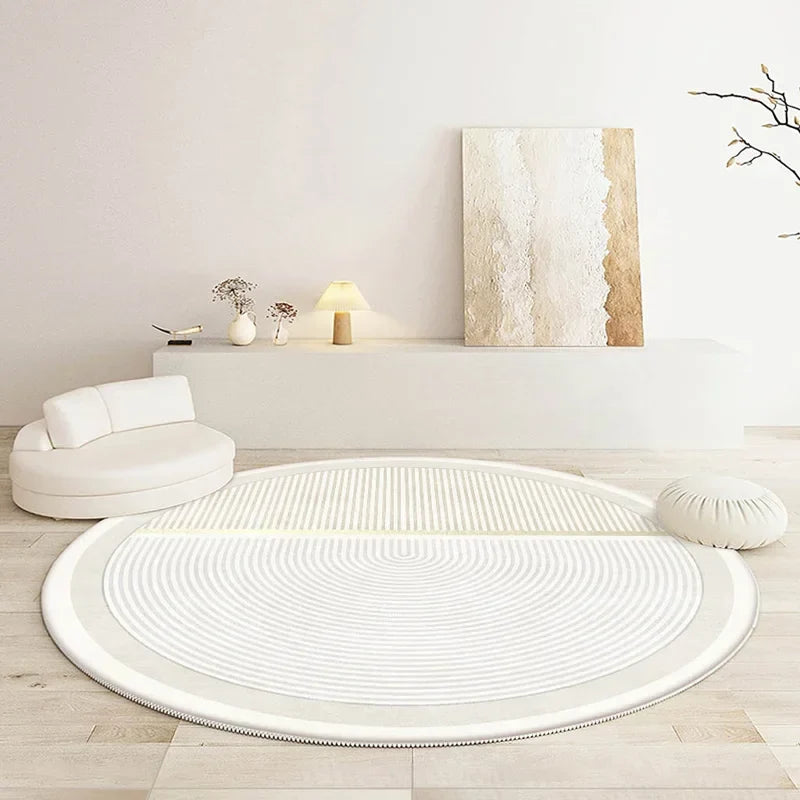 Round rug – carpet for living room, bedroom, and indoor use