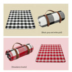 Comfortable Outdoor Relaxation for Picnics and Travel – Waterproof Picnic Blanket with Carrying Strap