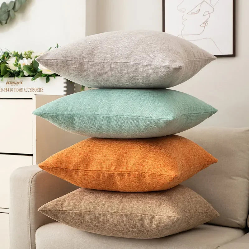 Decorative pillow with inner pillow in multiple colors