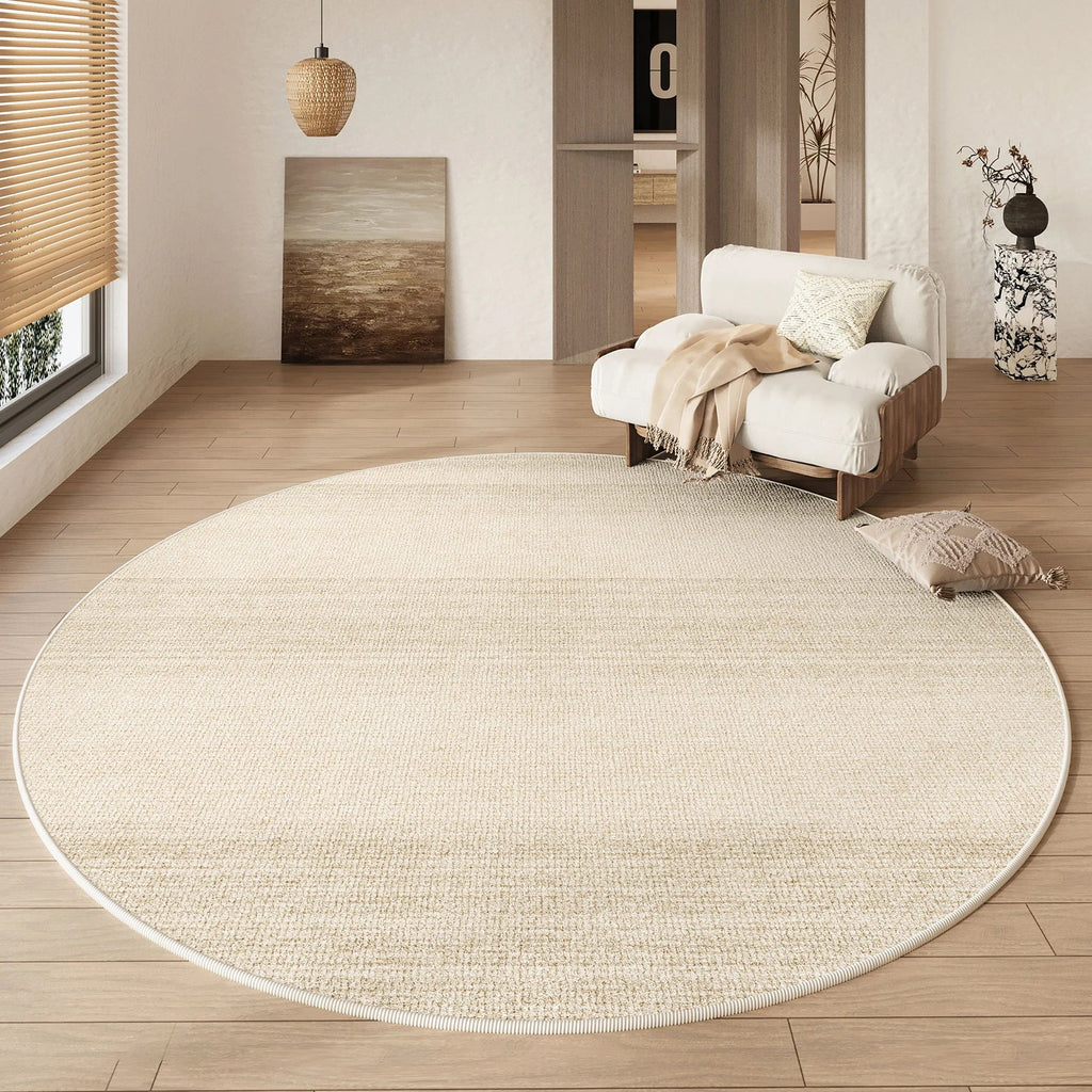 Round non-slip rug for indoor use