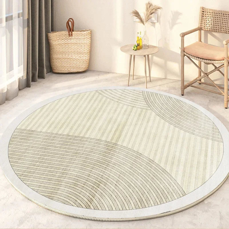 Round rug – carpet for living room, bedroom, and indoor use