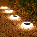 360° Ground Lighting for Garden and Pathways – Solar Ground Lights with 14 LEDs (Set of 4)