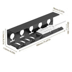 Cable tray for cable management under desk