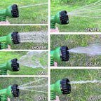 Flexible Garden Watering for Outdoor Spaces – Expandable Garden Hose with 7-Function Spray Gun