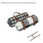 Comfortable Outdoor Relaxation for Picnics and Travel – Waterproof Picnic Blanket with Carrying Strap