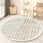 Round rug – carpet for living room, bedroom, and indoor use