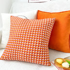 Cushion cover with contrasting colors in Nordic style