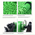 Flexible Garden Watering for Outdoor Spaces – Expandable Garden Hose with 7-Function Spray Gun