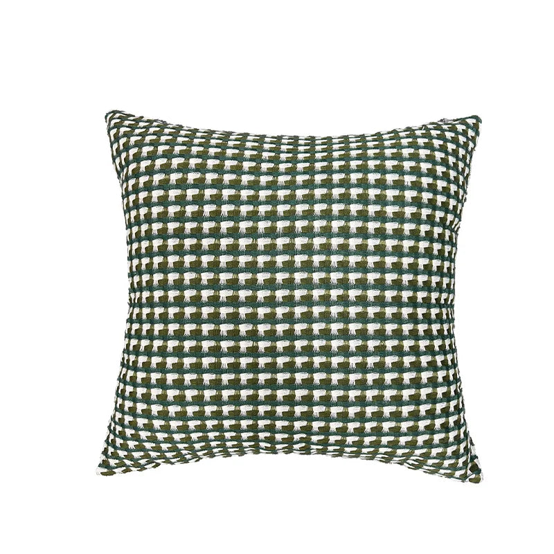 Cushion cover with contrasting colors in Nordic style