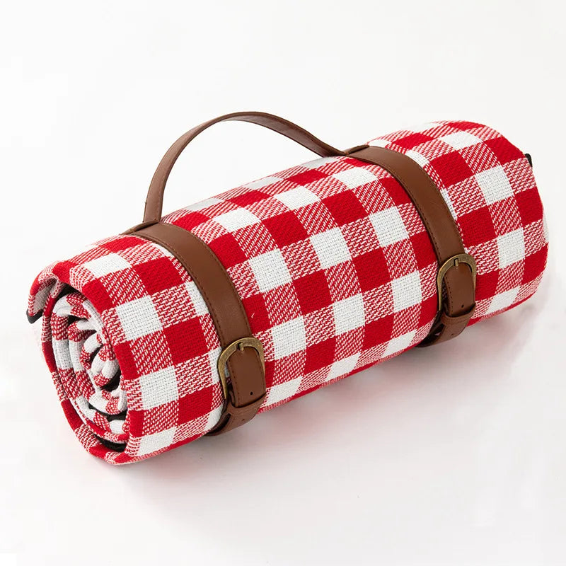Comfortable Outdoor Relaxation for Picnics and Travel – Waterproof Picnic Blanket with Carrying Strap