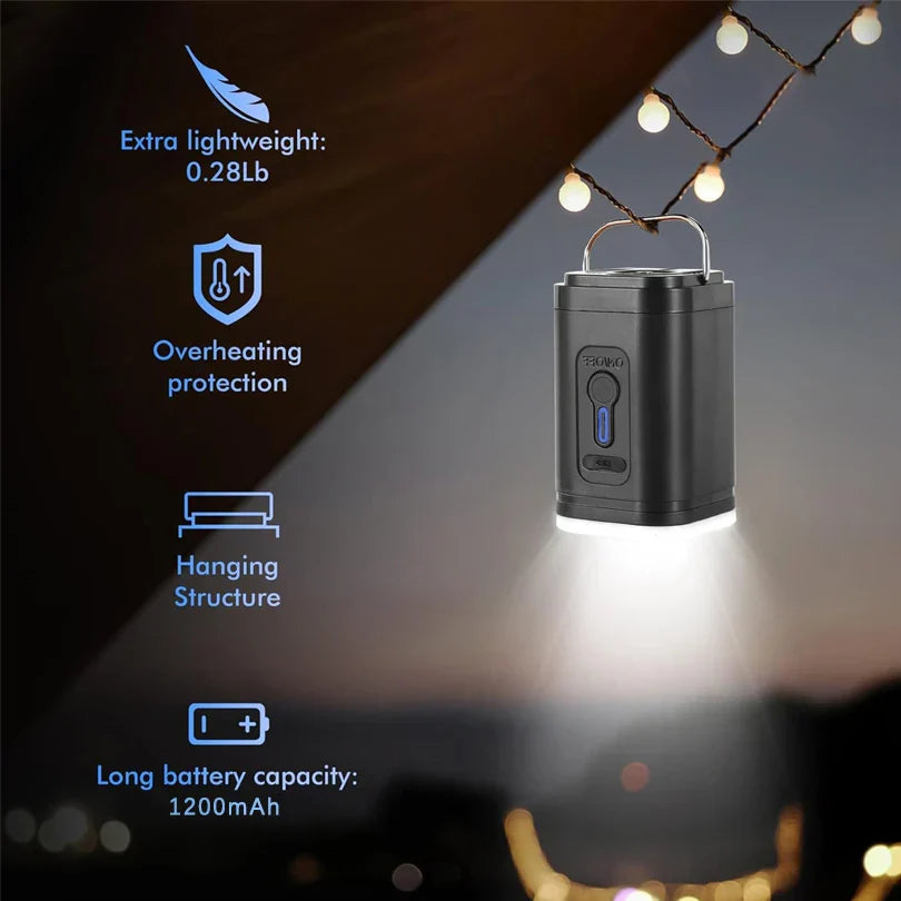 Portable Inflation for Camping and Travel – USB-C Electric Air Pump with 5 Nozzles