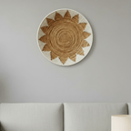Natural wall decoration for living room and entrance – Wall baskets in seagrass