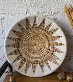 Natural wall decoration for living room and entrance – Wall baskets in seagrass