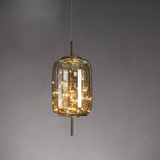 Skandinavisk LED Pendellampe i Glas med Varmt Design – Amber eller Antracitgrå