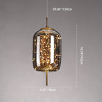 Skandinavisk LED Pendellampe i Glas med Varmt Design – Amber eller Antracitgrå