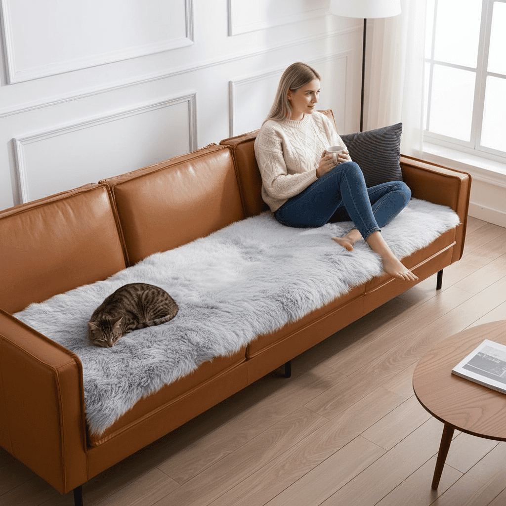 Soft blanket for sofa and relaxation – Velvet sofa blanket