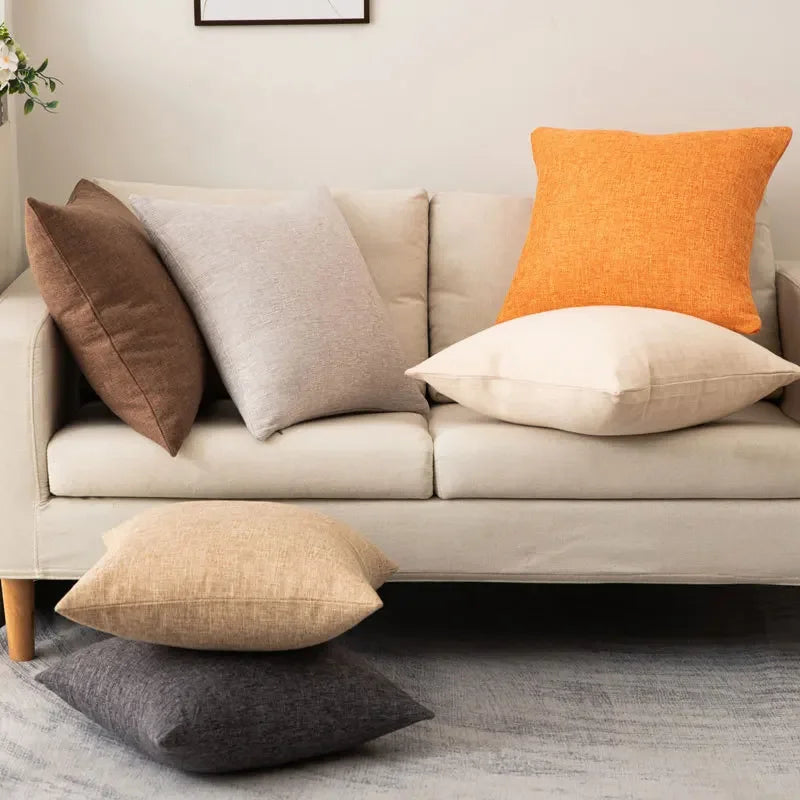 Decorative pillow with inner pillow in multiple colors