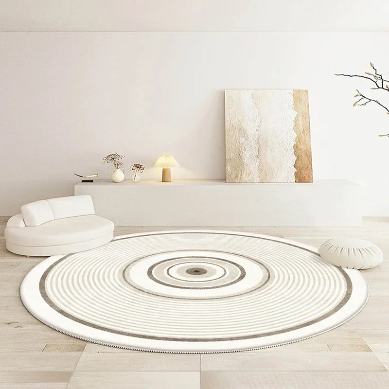 Round rug – carpet for living room, bedroom, and indoor use