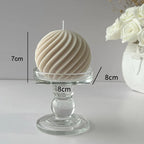 Decorative scented candle in golf ball design for indoor use