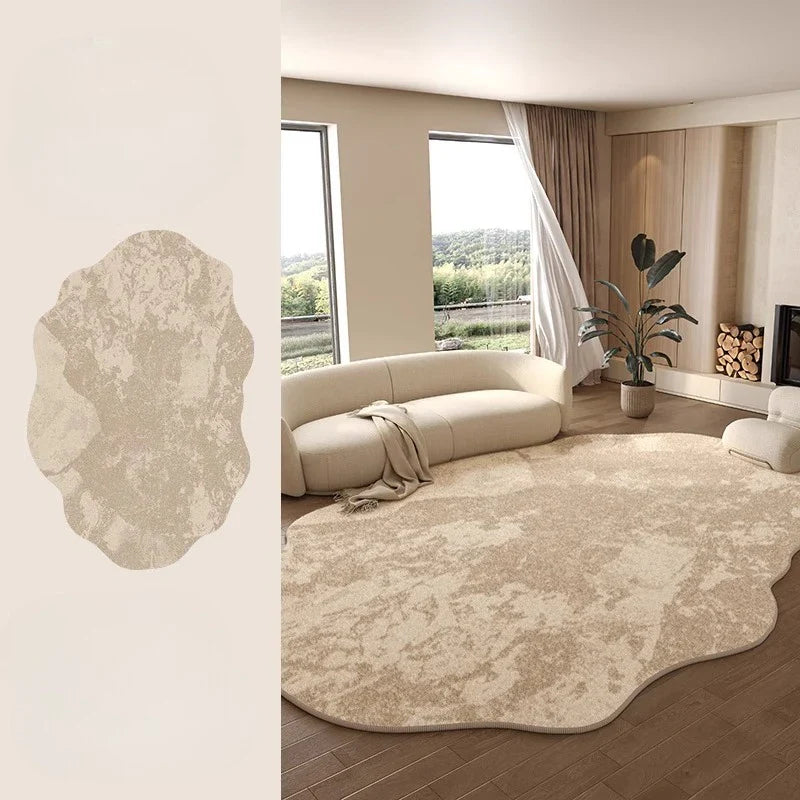 Irregularly shaped soft blanket for indoor use