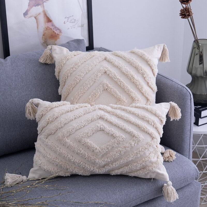 Cushion cover – decorative cover for cushion for sofa, bed, and living room