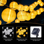 Waterproof Outdoor Lighting for Garden and Patio – Solar Lantern String Lights with LED