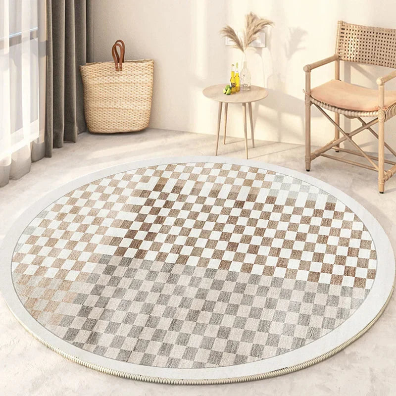 Round rug – carpet for living room, bedroom, and indoor use