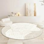 Round rug – carpet for living room, bedroom, and indoor use