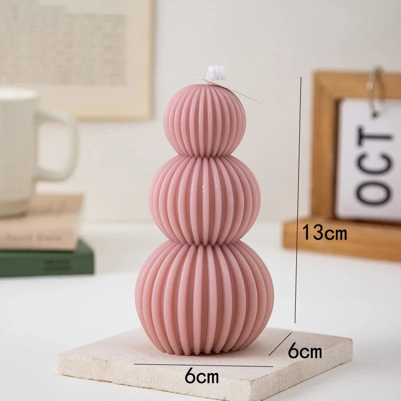 Dekorativ duftlys i golfbold design til indendørs brug