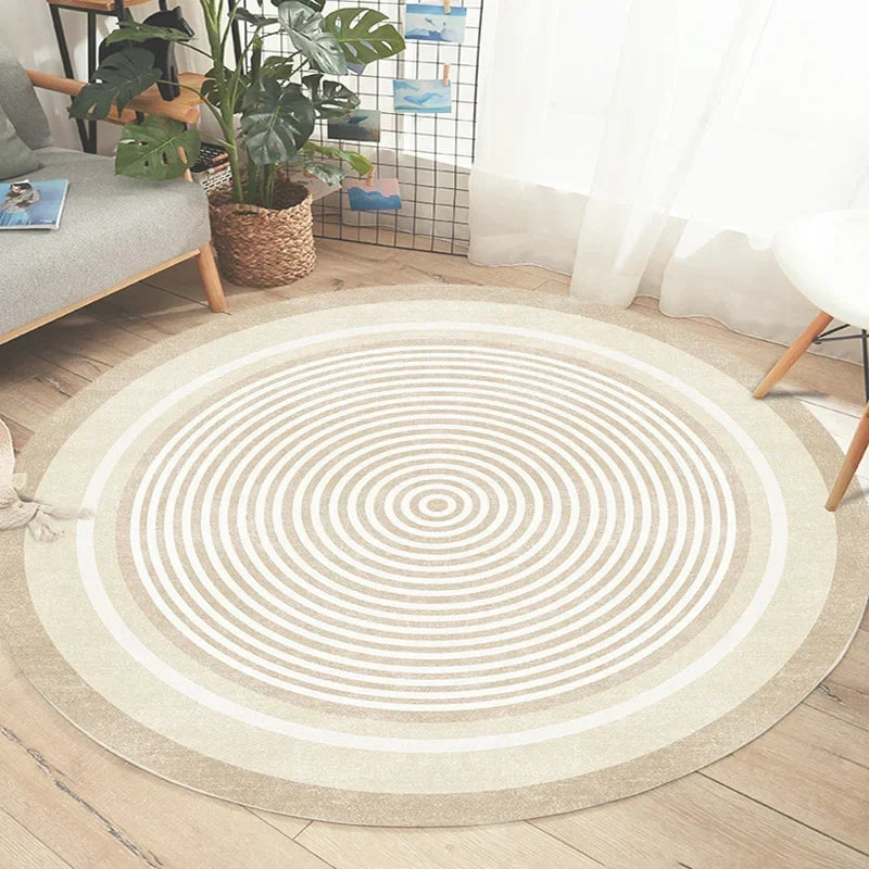 Round rug – carpet for living room, bedroom, and indoor use