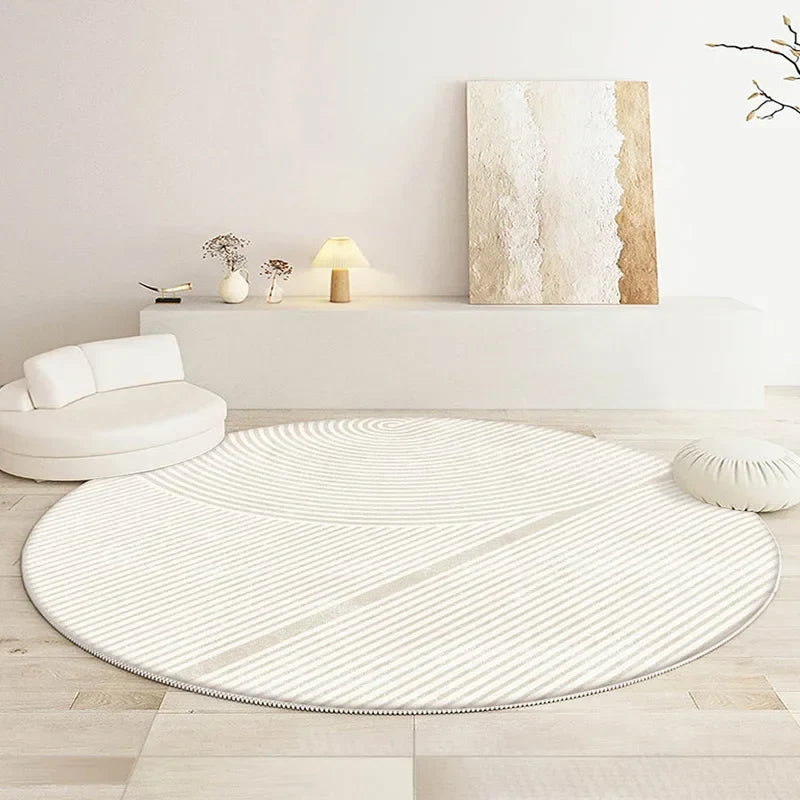 Round rug – carpet for living room, bedroom, and indoor use
