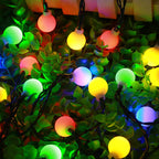 Ambient Outdoor Lighting for Garden and Patio – Solar String Lights with Warm White and Colorful Light