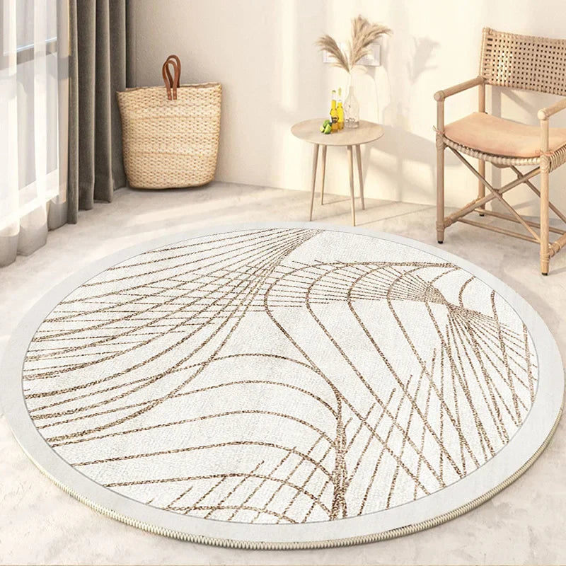 Round rug – carpet for living room, bedroom, and indoor use
