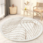 Round rug – carpet for living room, bedroom, and indoor use