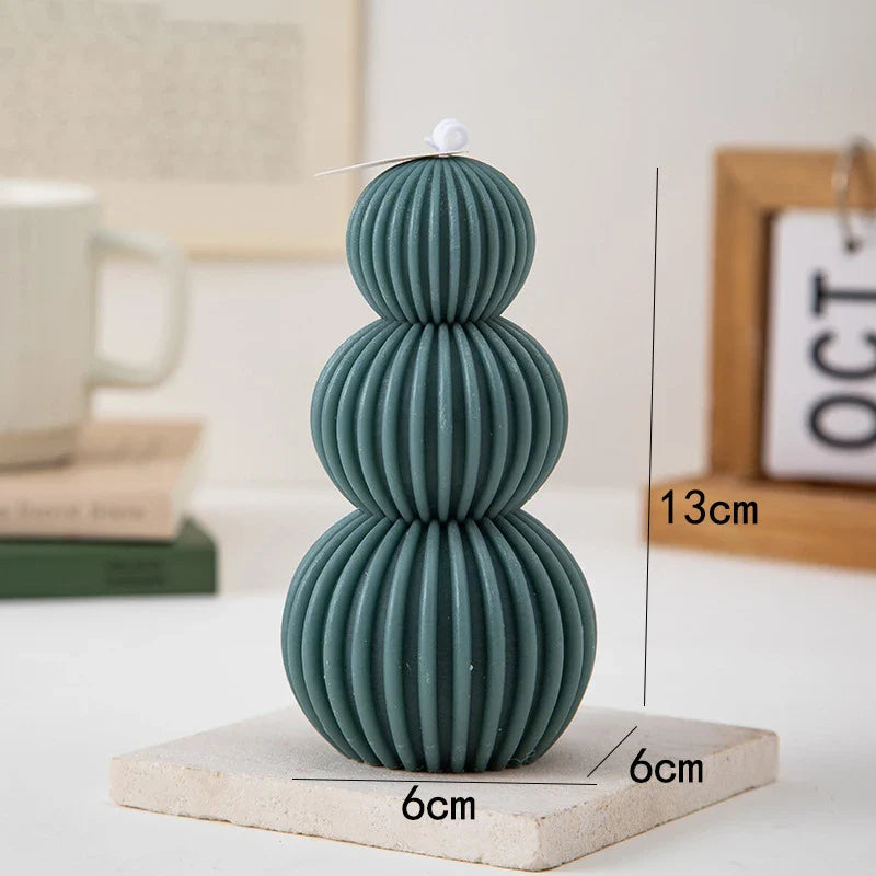 Decorative scented candle in golf ball design for indoor use