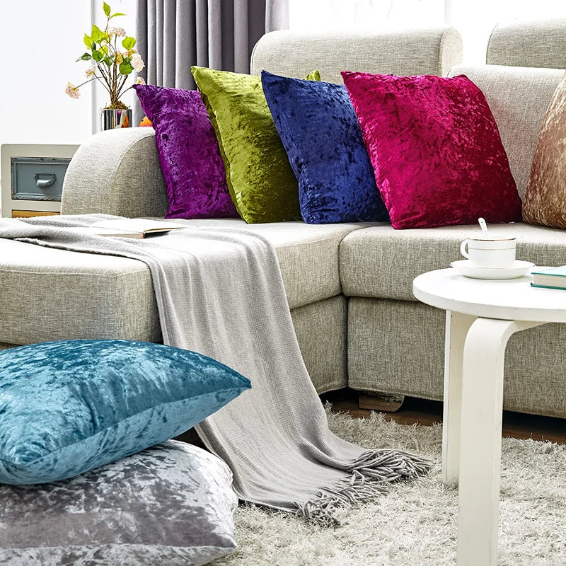 Blødt pudebetræk til sofa og stue – Velour pudebetræk