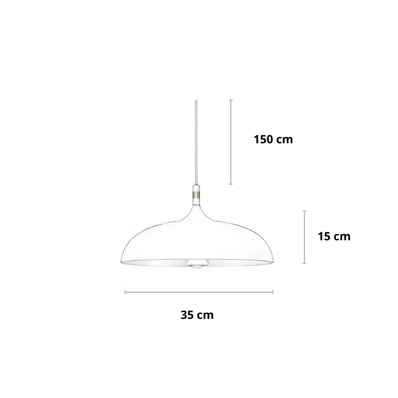 Skandinavisk Pendellampe – Fås i 7 Farver