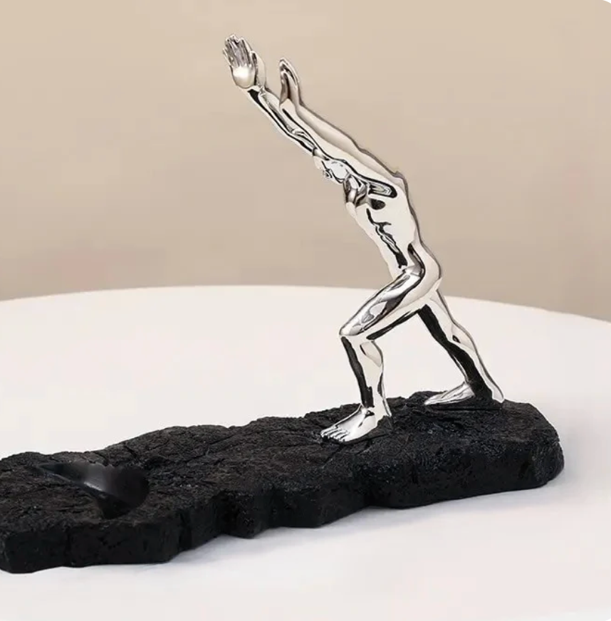 Vinflaskeholder i metal til indendørs brug