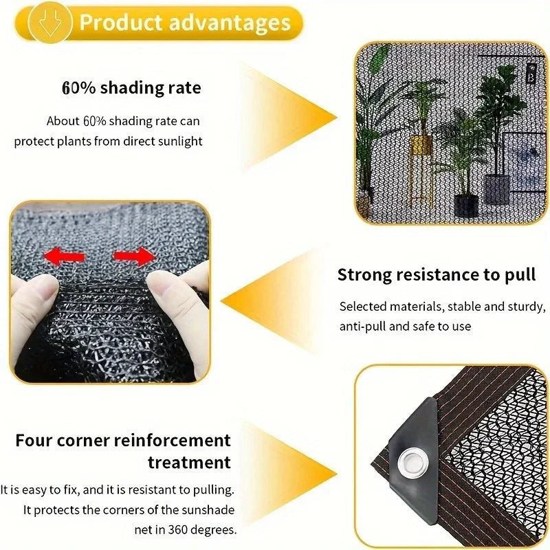 Sun Protection for Greenhouses and Garden Areas – Shade Net with 70–80% Coverage