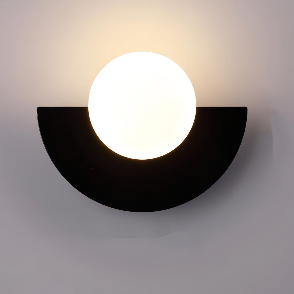 Half-round wall lighting for living room and hallway – Wall lamp in Nordic style