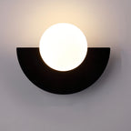 Half-round wall lighting for living room and hallway – Wall lamp in Nordic style