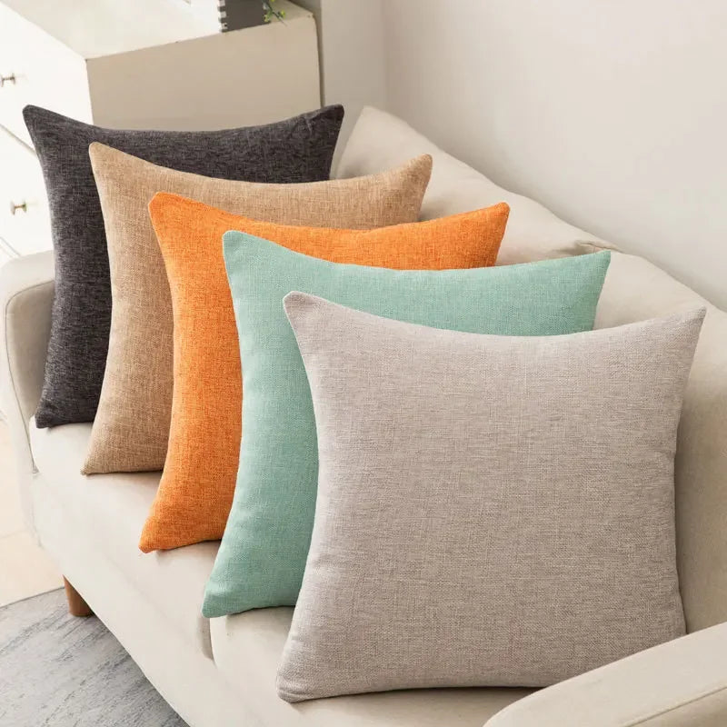 Decorative pillow with inner pillow in multiple colors