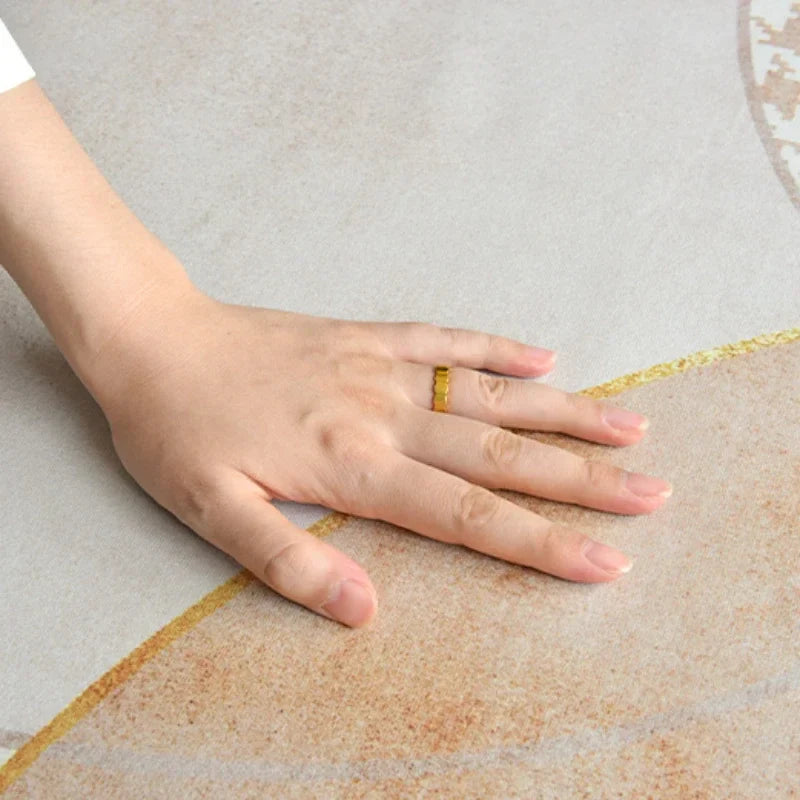 Round rug – carpet for living room, bedroom, and indoor use