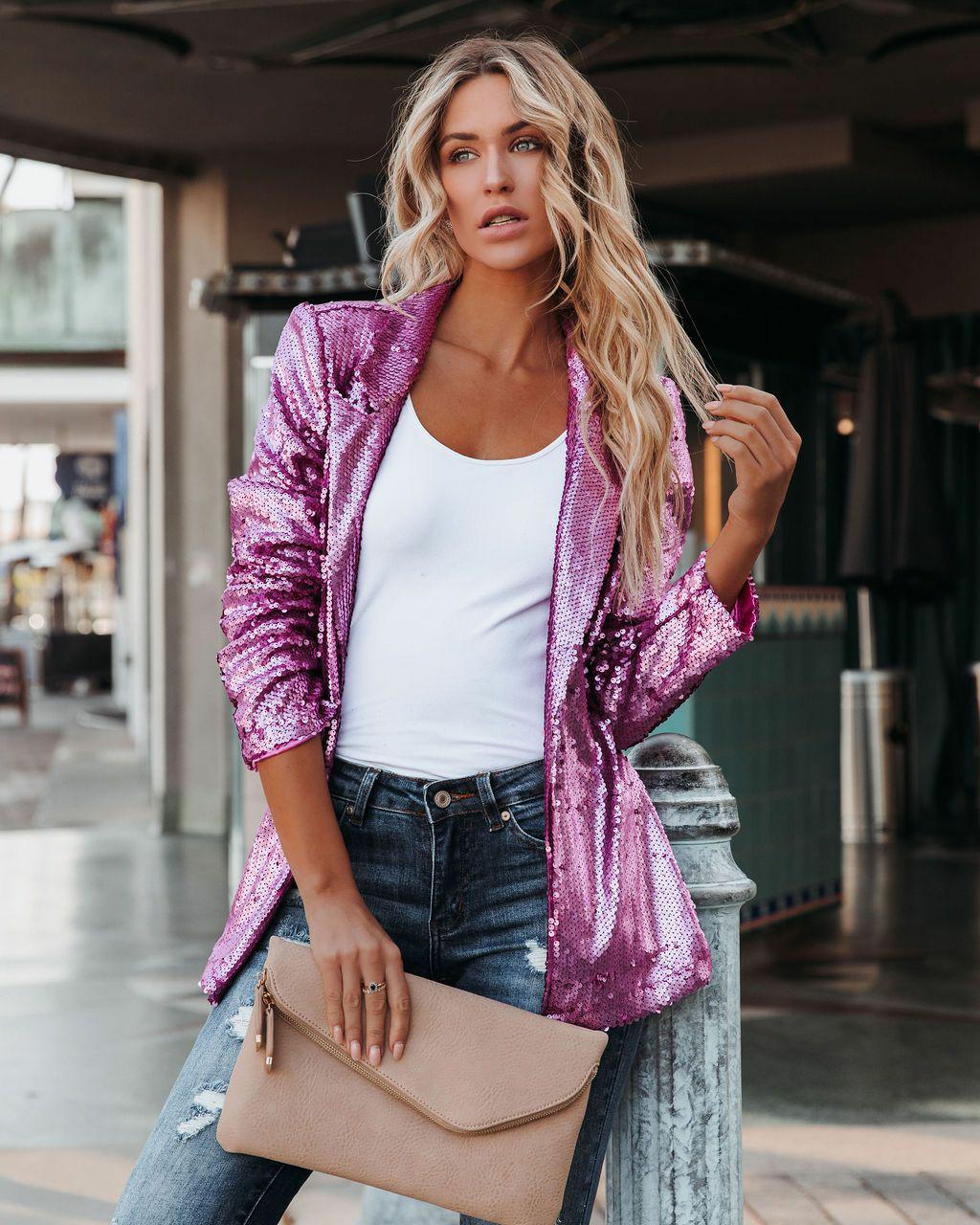 Sparkling blazer for festive occasions – Blazer for women