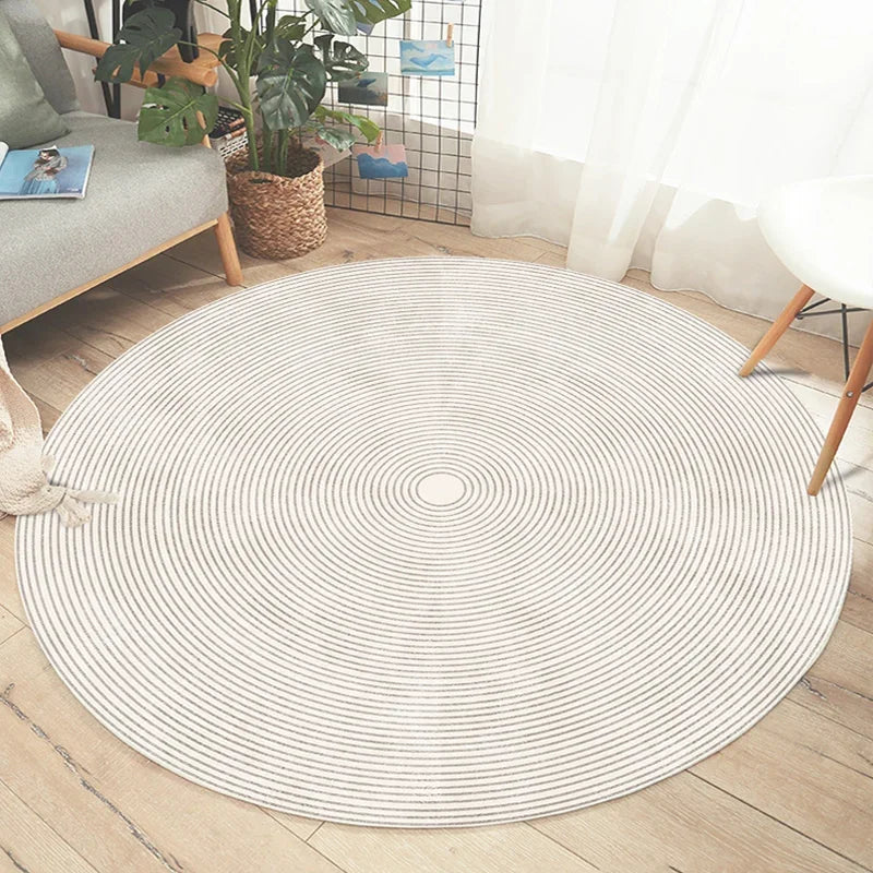 Round rug – carpet for living room, bedroom, and indoor use