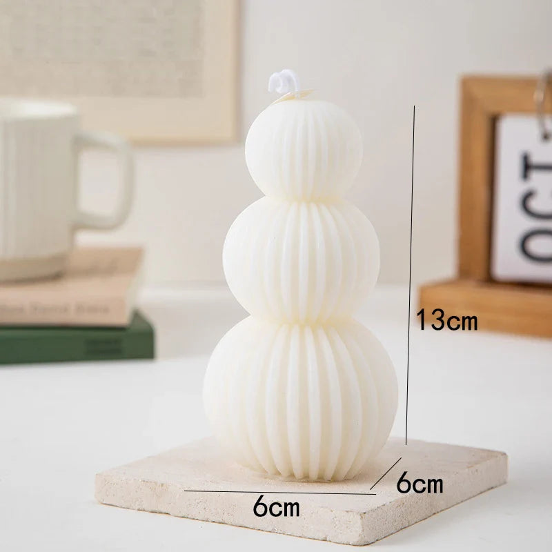 Decorative scented candle in golf ball design for indoor use