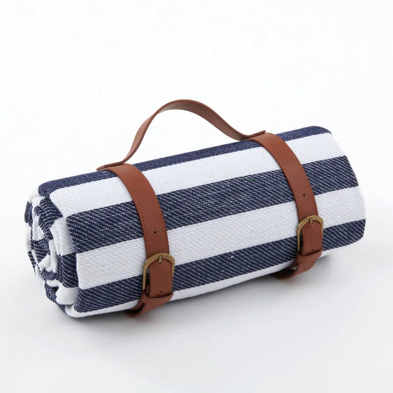 Comfortable Outdoor Relaxation for Picnics and Travel – Waterproof Picnic Blanket with Carrying Strap