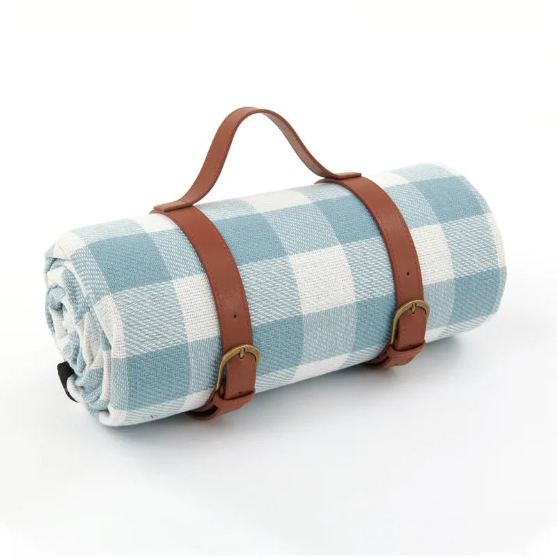 Comfortable Outdoor Relaxation for Picnics and Travel – Waterproof Picnic Blanket with Carrying Strap
