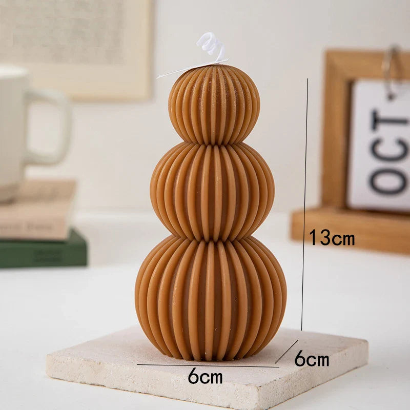 Decorative scented candle in golf ball design for indoor use