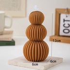 Decorative scented candle in golf ball design for indoor use